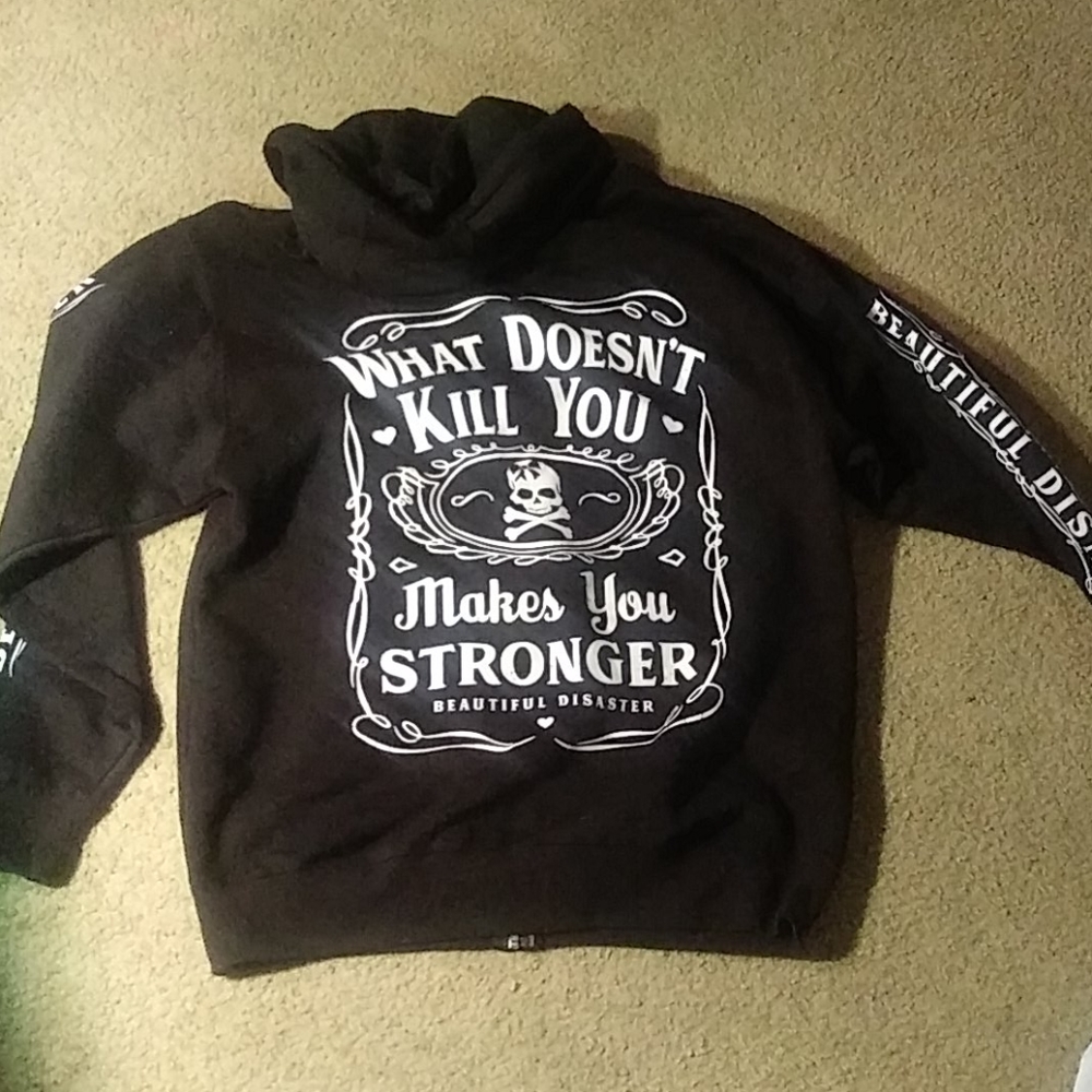 Beautiful Disaster Zip up hoodie